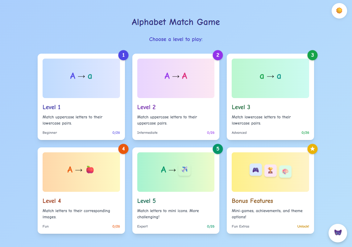 Alphabet Match Game