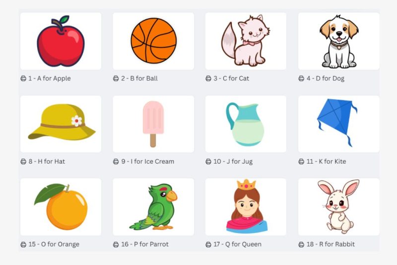 alphabet thumb