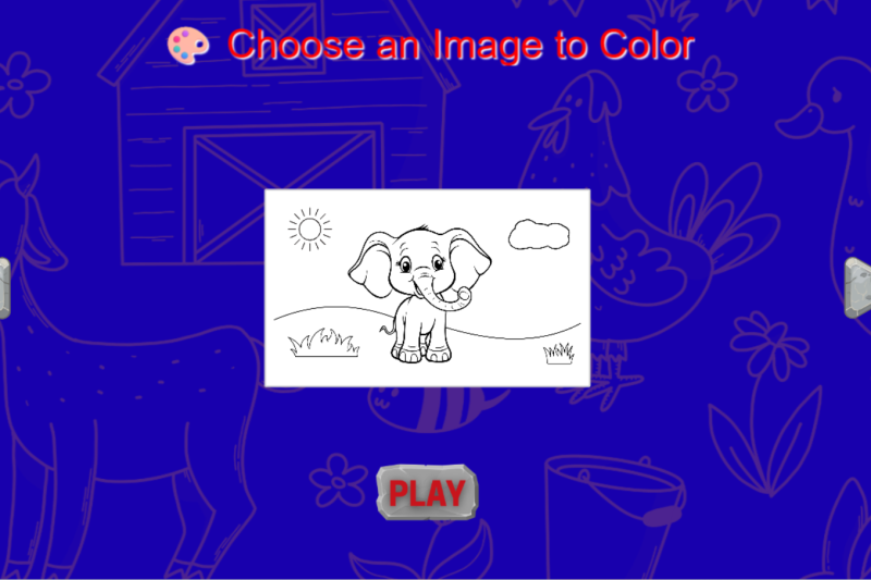 Animal color book game
