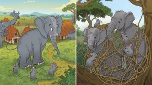 Story for kids: π The Elephants and the Tiny Mice π 20 Elephants and the Tiny Mice 4