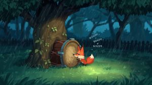 Story for kids: π¦ The Fox and the Drum 17 foxe and drum 4