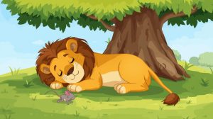 Story for kids : ๐ฆ The Lion and the Mouseย ๐ญ 24 lion and little mouse 2