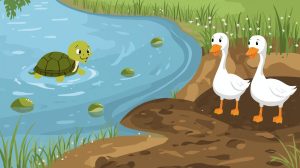 Story for kids: ๐ข The Tortoise and the Geese ๐๏ธ 23 tortoise and geese
