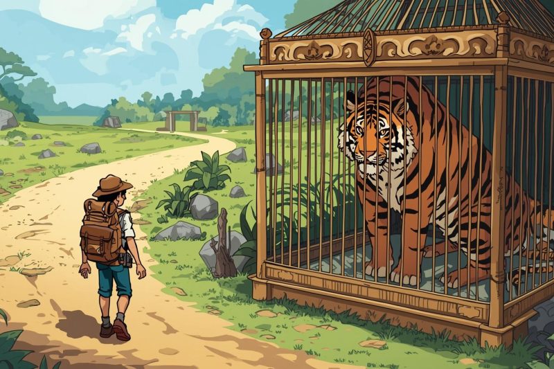 Story for kids : 🐯 The Tiger, the Traveler, and the Jackal
